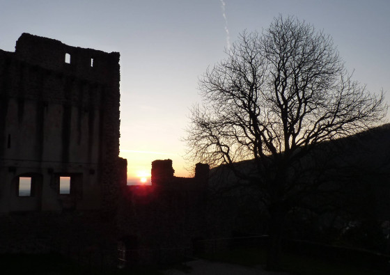 Dans la cour du ch&acirc;teau