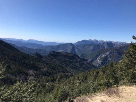 dans la descente après le col versant nord