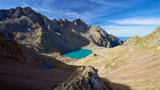 Dans la montée de la Lauzière de Roche Noire Dans la montée de la Lauzière de Roche Noire