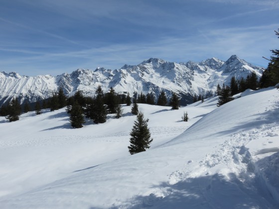 Dans la montée vers le Grand Rocher