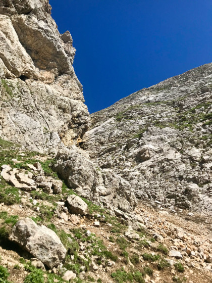Dans le couloir de montée
