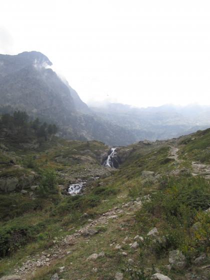 Dans le Valle della Meris: vue sur le verrou glaciaire