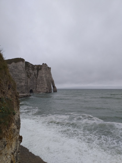 Vue depuis la plage d'Etretat