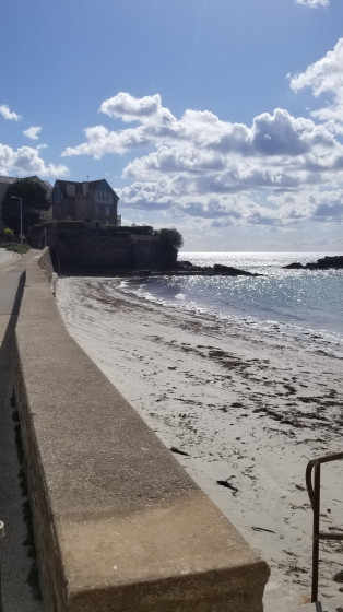 D&eacute;but de la corniche