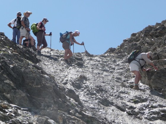 Début de la descente sur le Pic Cascavelier