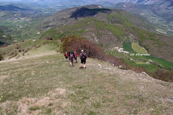 début de la descente