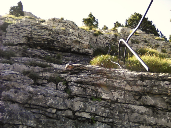 Début de la traversée de l\'arête NO.