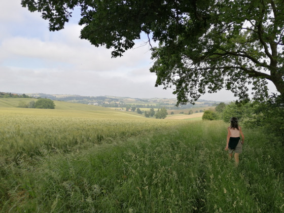 Début descente vers la Lèze