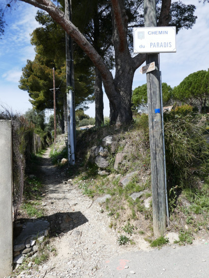 Début du chemin du Paradis