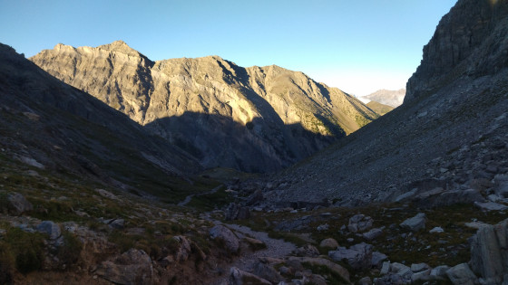Début du circuit en partant du refuge du Chambeyron