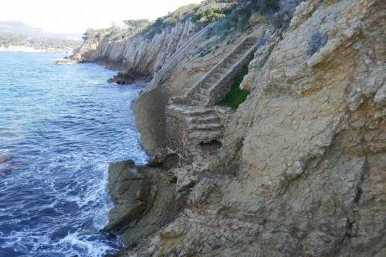 Début du sentier littoral des falaises