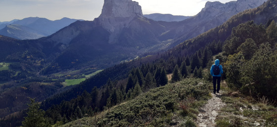 Début du sentier non balisé
