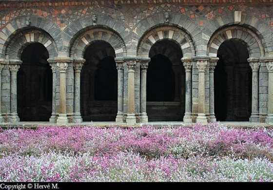 Arcs polychromes du cloître