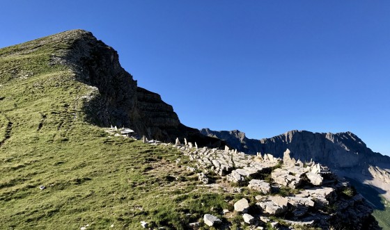 Dentelles vers la Tête des Vautes Dentelles vers la Tête des Vautes