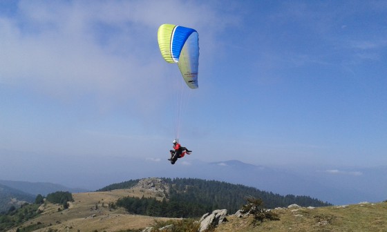 Départ d\'un parapente