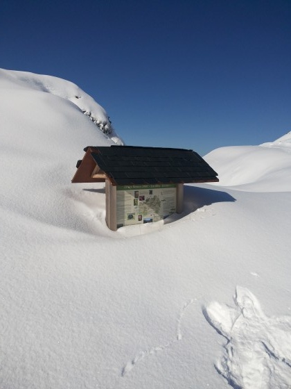 Départ de la randonnée au Col du Moutala
