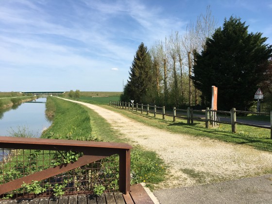 Départ de la Vélovoie des lacs de la Forêt d\'Orient