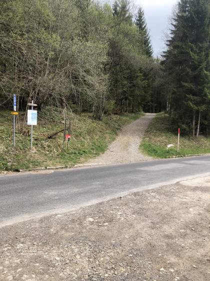 Départ du parking