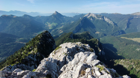 Depuis l'arête