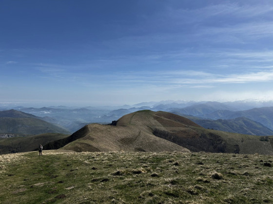 Depuis le pic de l'Arthanolatze et vers le pic des Escaliers