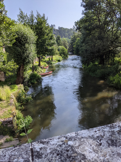 Depuis le pont en été !