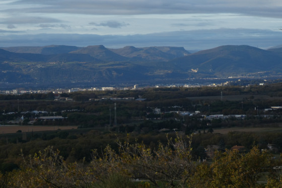 Depuis le site médiéval d'Allan
