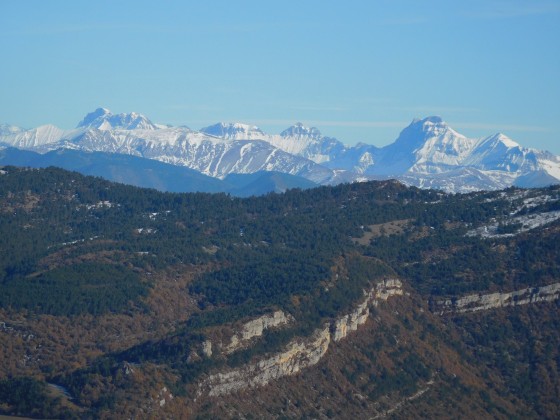 Depuis le sommet de la montagne de Faraud