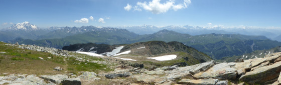 Depuis le sommet du Grand Mont
