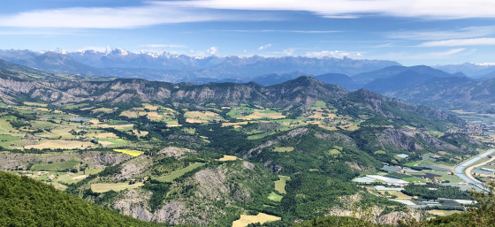 Depuis les crêtes de la Selle