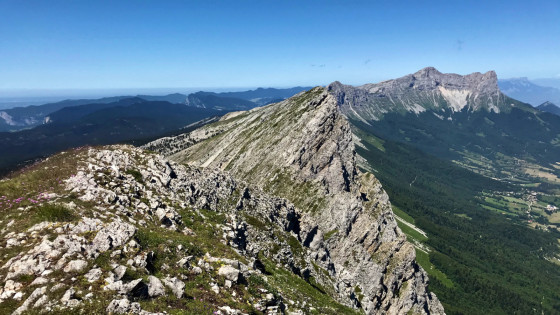 Depuis Rocheherbe, le sommet de Malaval