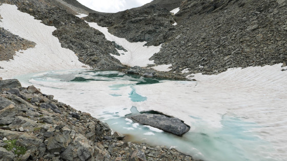 Dernier lac avant le Col des Fonds