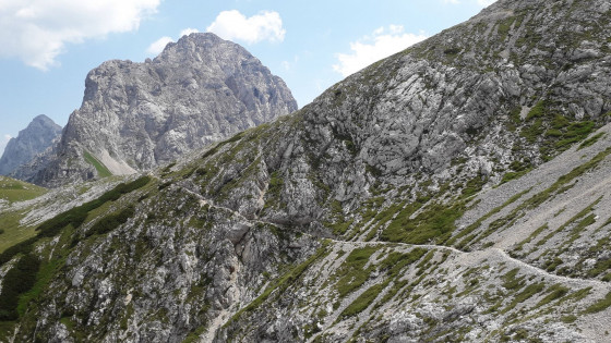 Dernière montée avant le Col Kamnique