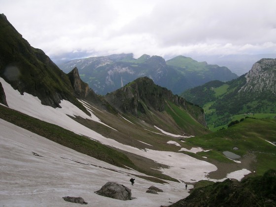 Descente &agrave; la ramasse