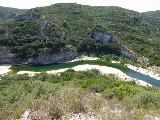 Descente dans les gorges du Gardon