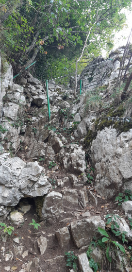 Descente de la cheminée du mont Saint Martin