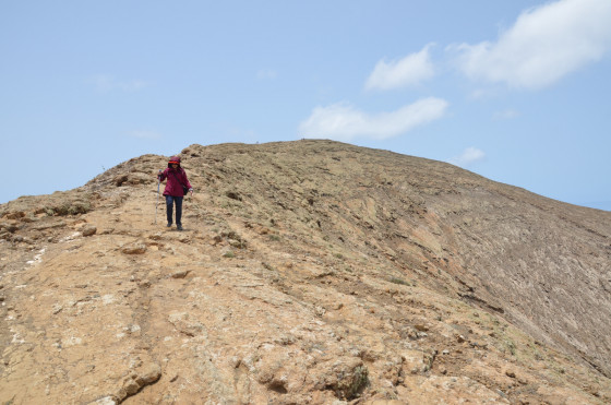Descente de la crête