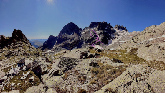 Descente du Col de la Combe