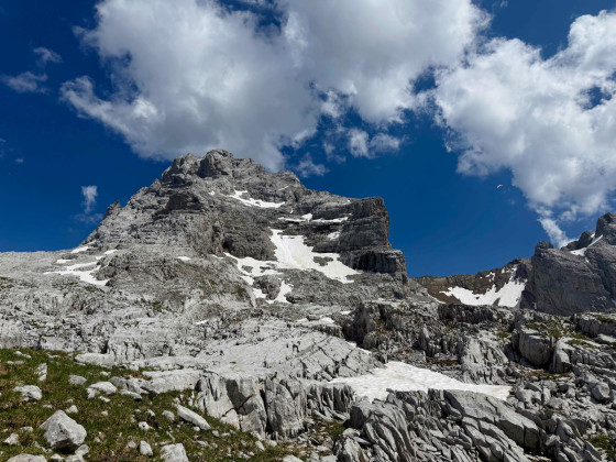 Descente du sommet