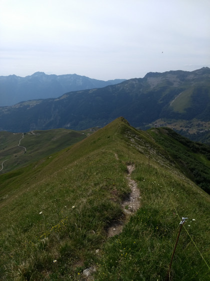 Descente sur l'arête