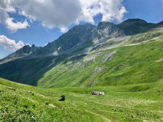 Descente sur la Col du Sabot
