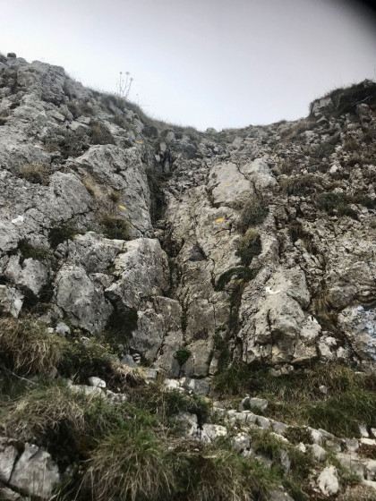 Descente sur le Col de la Brèche
