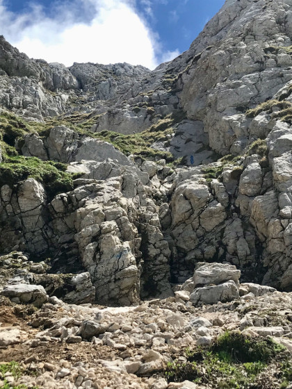Descente sur le Col des Moucherolles
