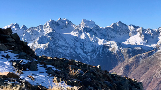 Descente vers le Col du Raisin