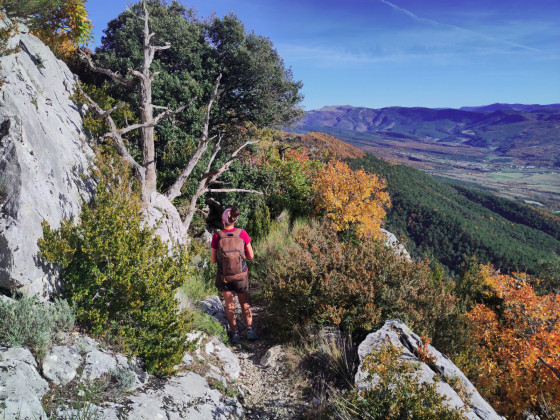Descente vers Saint-Auban