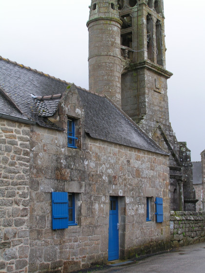 Détail de clocher de l'église de Kerlaz