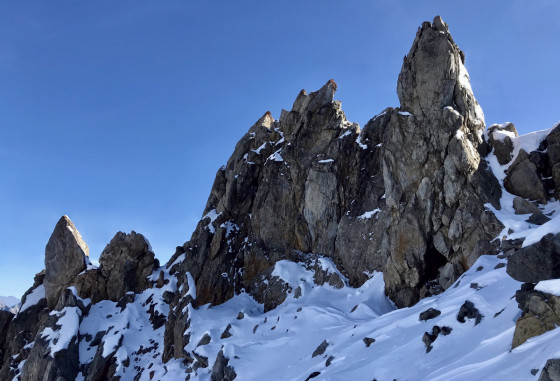 Divagation sous l\'arête Est