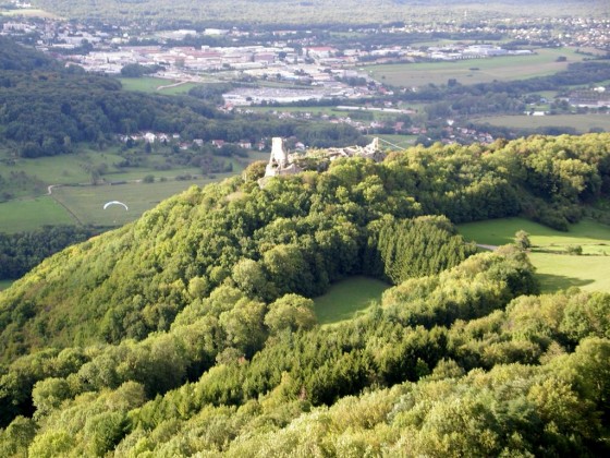 Du belvédère de la vue des Alpes.
