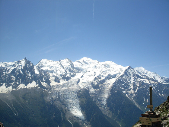 Du Col du Brévent vue sur le Mont Blanc