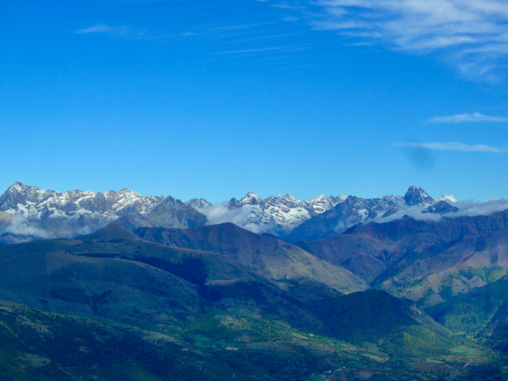 Du sommet : les Ecrins