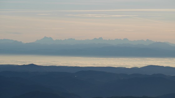 Du sommet, panorama sur les Alpes